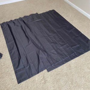 Gray Blackout Curtains (2 panels)